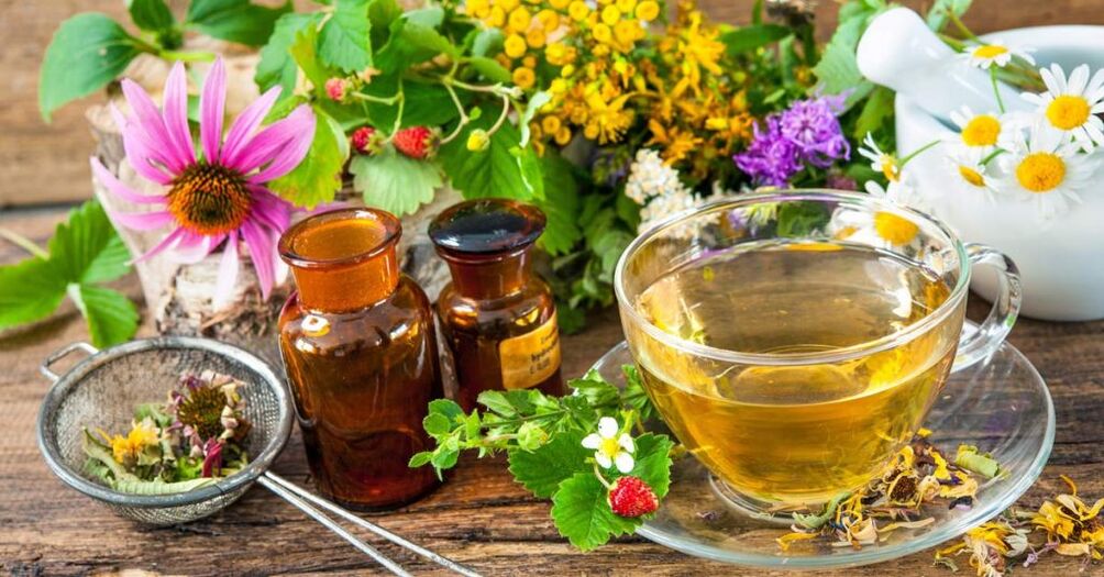 Herbal infusion for cervical osteochondrosis treatment